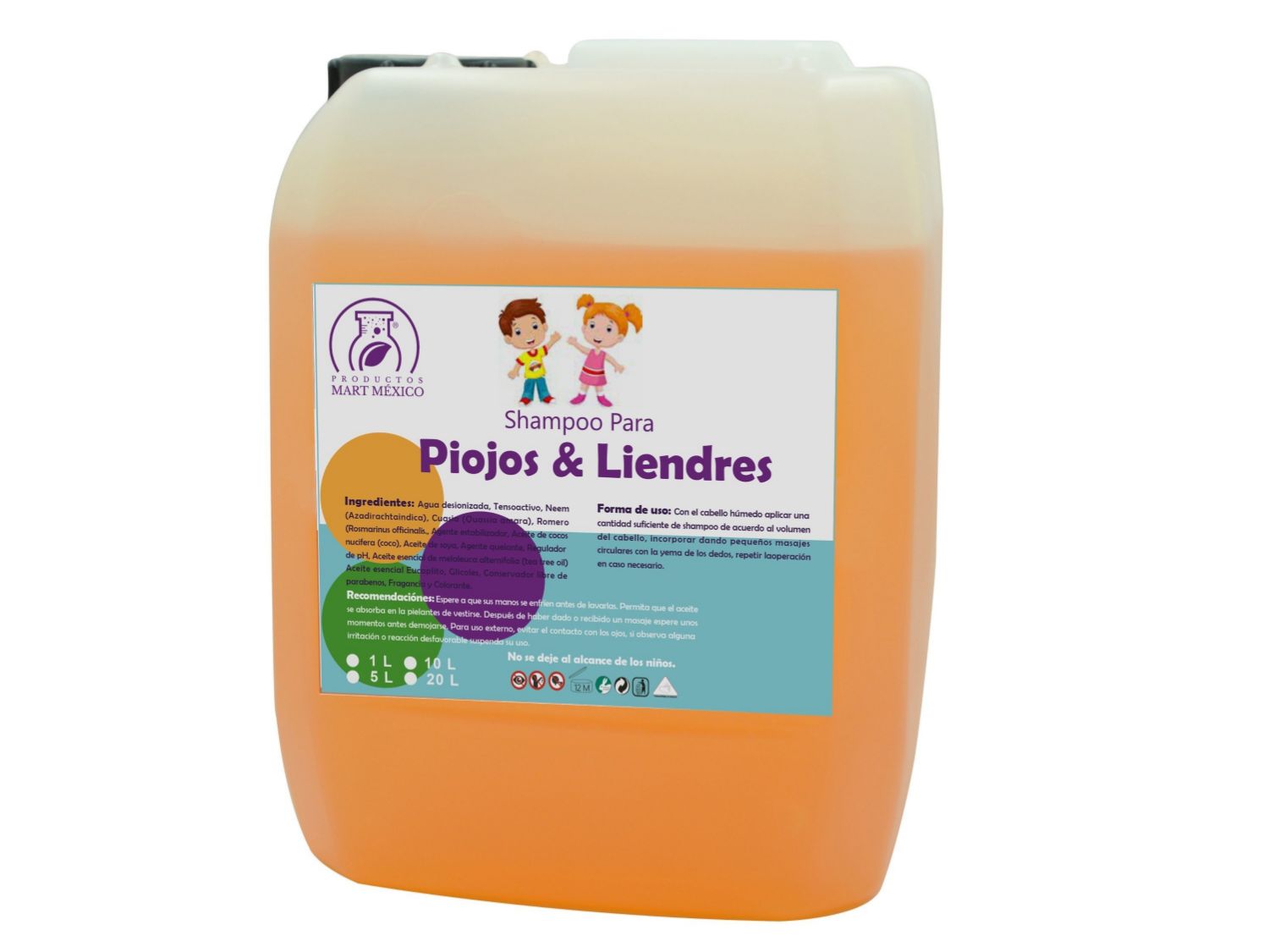Shampoo Capilar Anti-Piojos (5 litros)