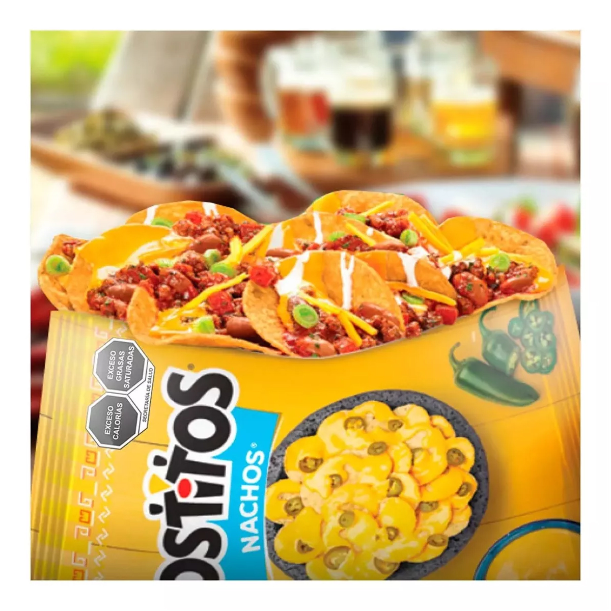 Tostitos Nacho Sal 4 Piezas de 400 gramos c/u