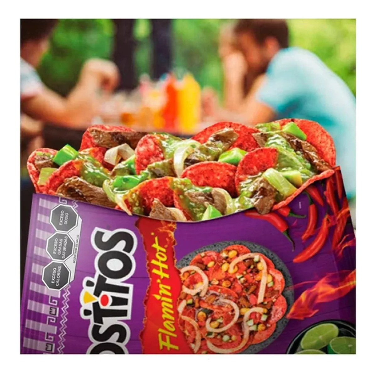 Sabritas Tostitos Xtra Flamin Hot 3 Piezas de 240 gramos c/u