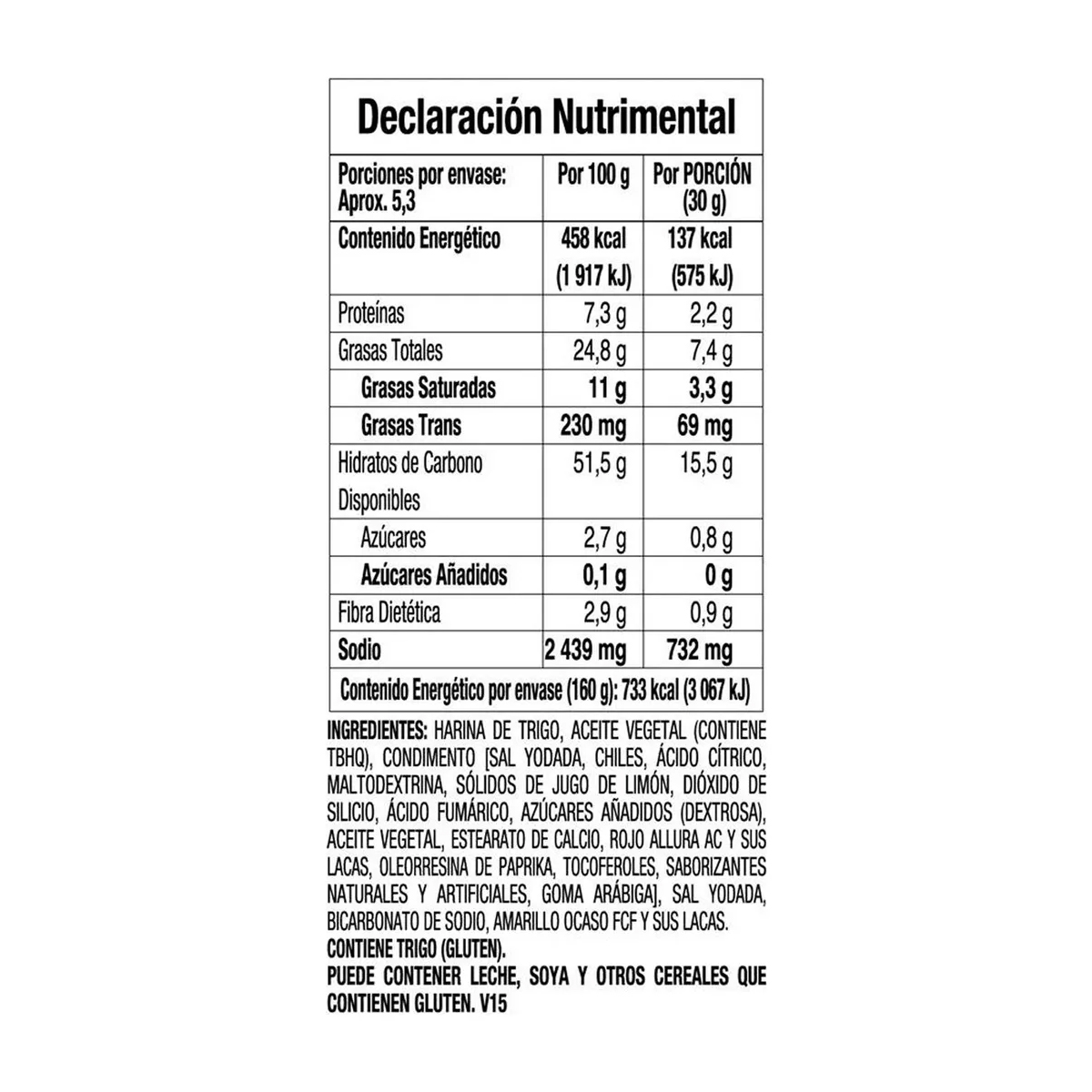 Sabritas Sabritones 4 Piezas de 160 gramos c/u