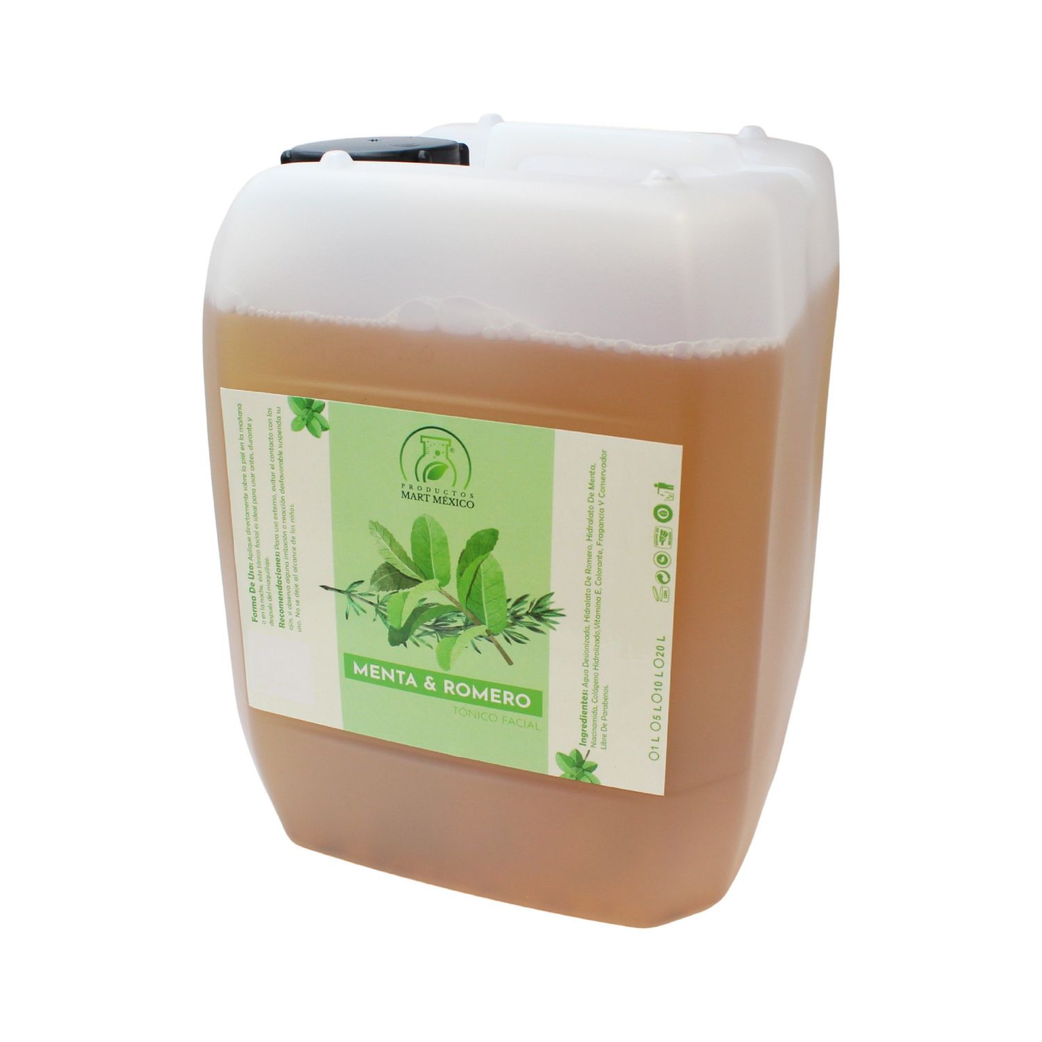 Tónico Facial De Romero Con Menta 20 litros