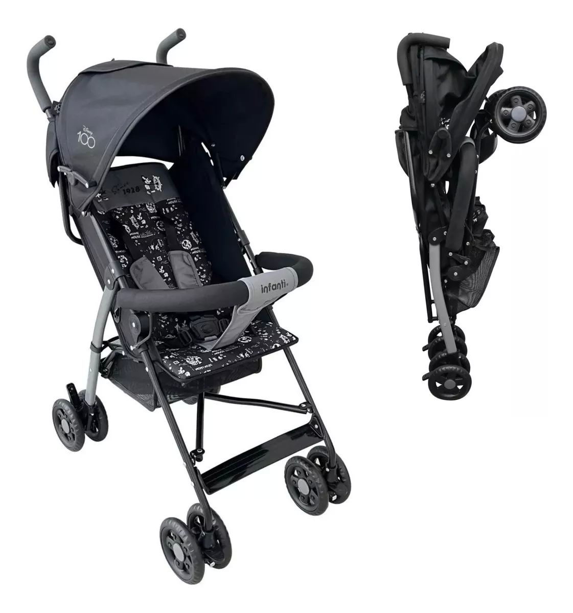 Carriola De Bastón Para Bebés Skit Disney 100 Negro Infanti