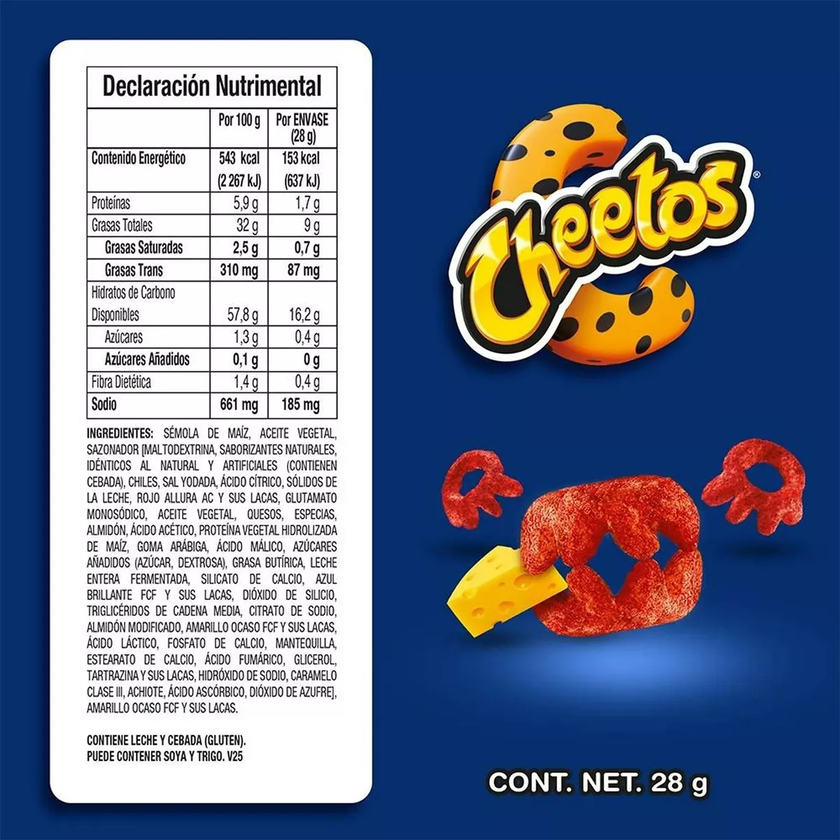 Sabritas Cheetos Colmillo 6 Piezas de 28 gramos c/u