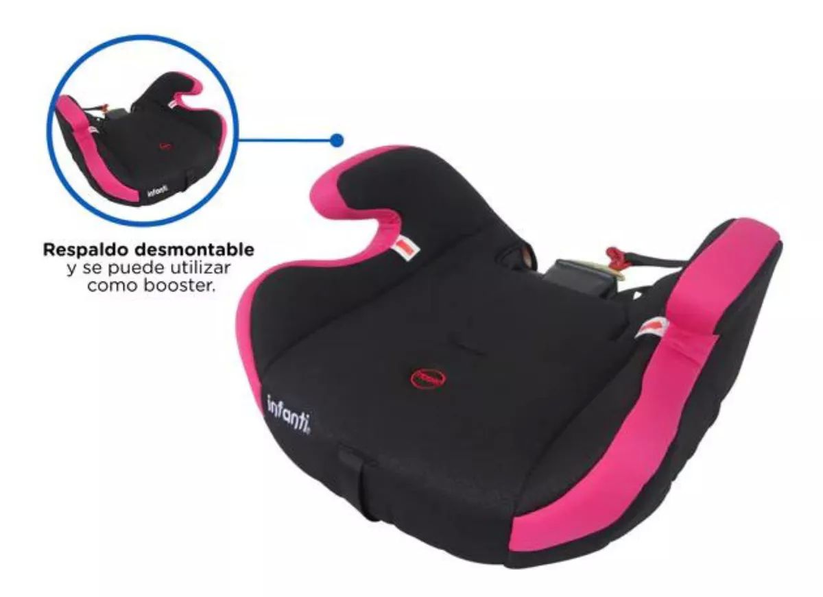 Autoasiento Booster Grupo 1, 2 Y 3 Infanti Track Fit - Rosa
