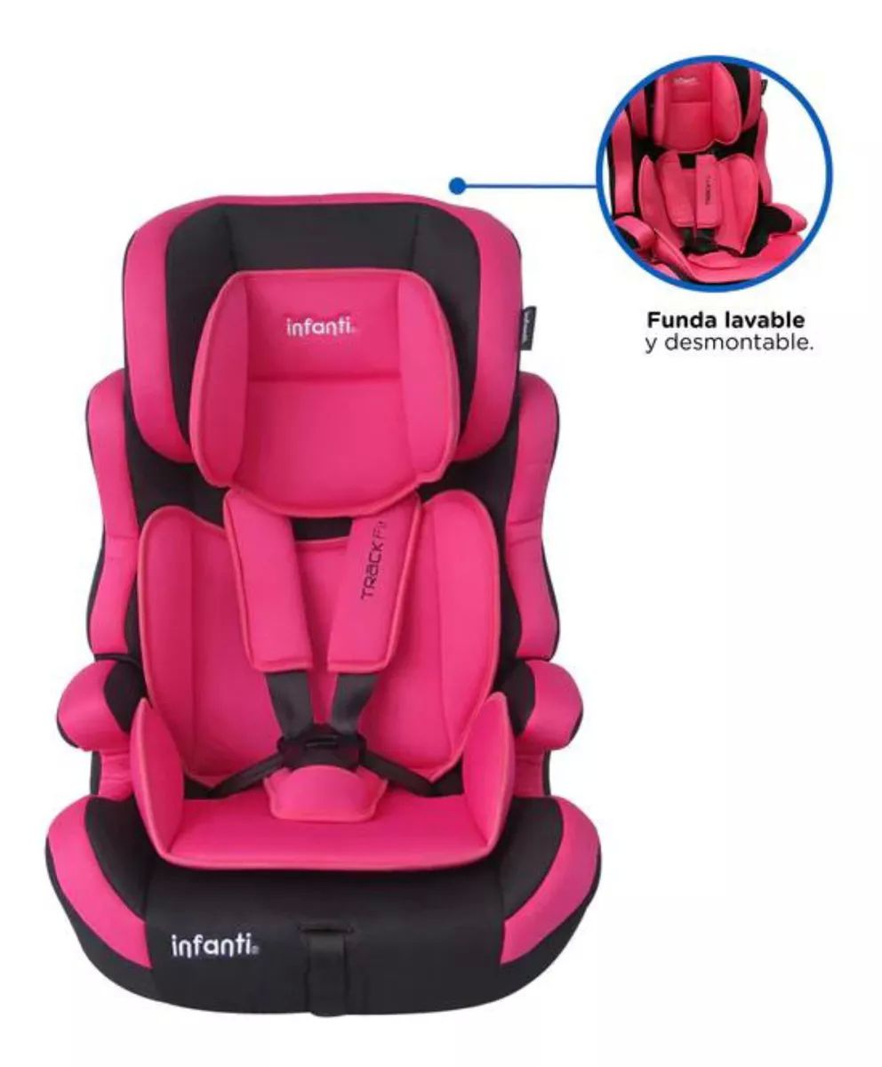 Autoasiento Booster Grupo 1, 2 Y 3 Infanti Track Fit - Rosa