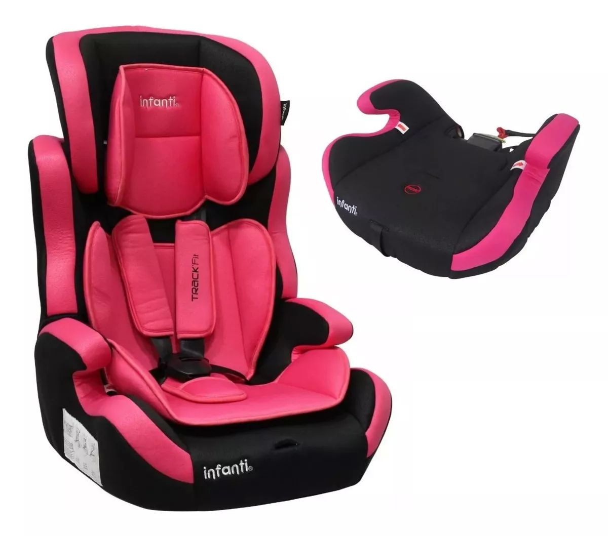 Autoasiento Booster Grupo 1, 2 Y 3 Infanti Track Fit - Rosa