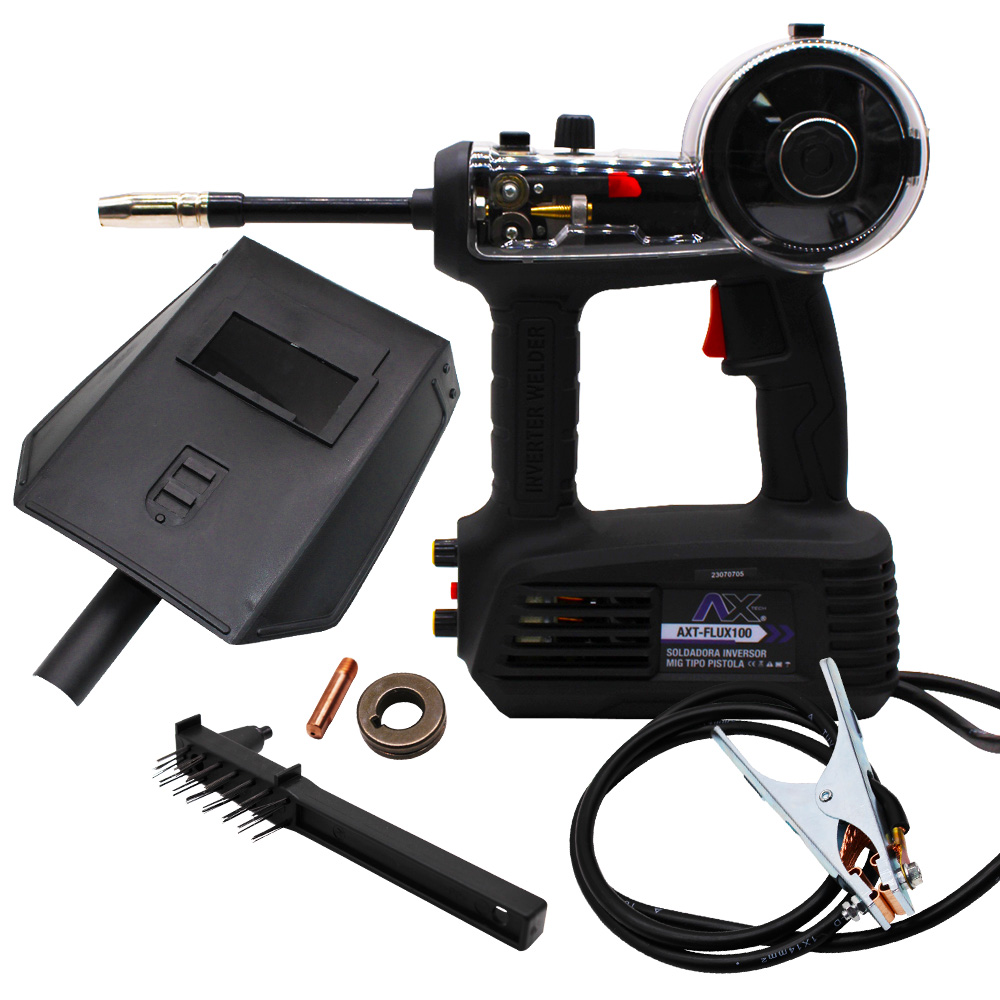 Soldadora Inversor Axtech Pistola Microalambre 110v 120a.