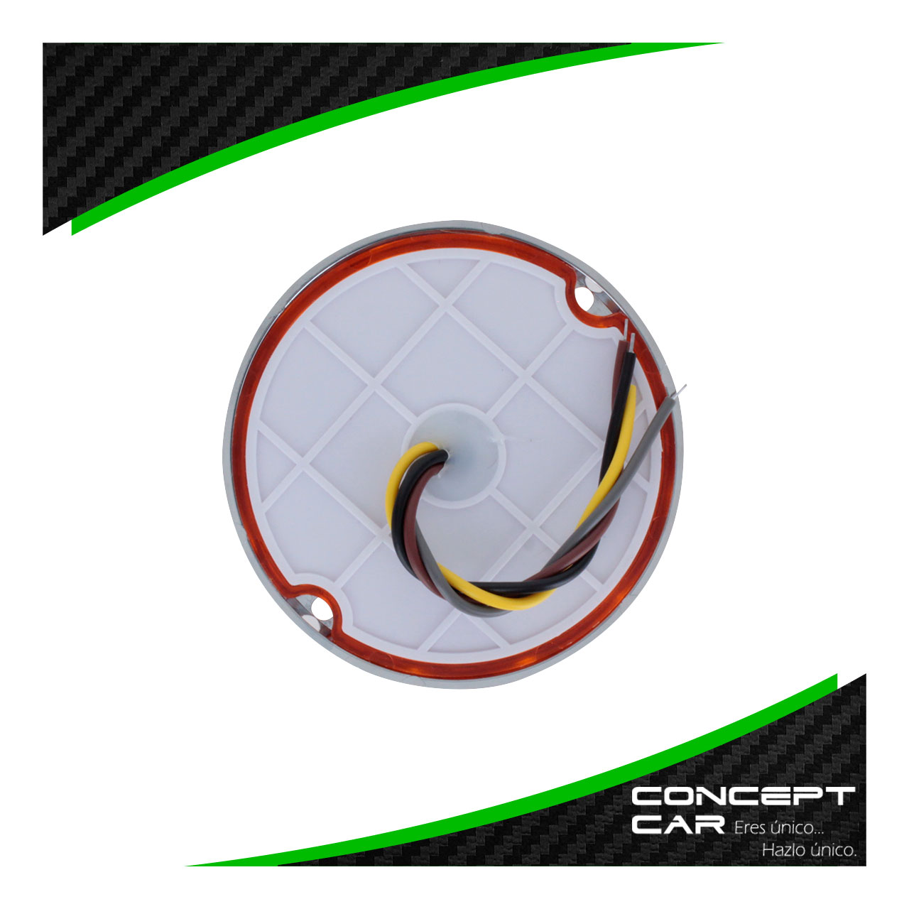 Plafon Redondo 7 Led Diamante Punta Zepelin Plano 12-24v