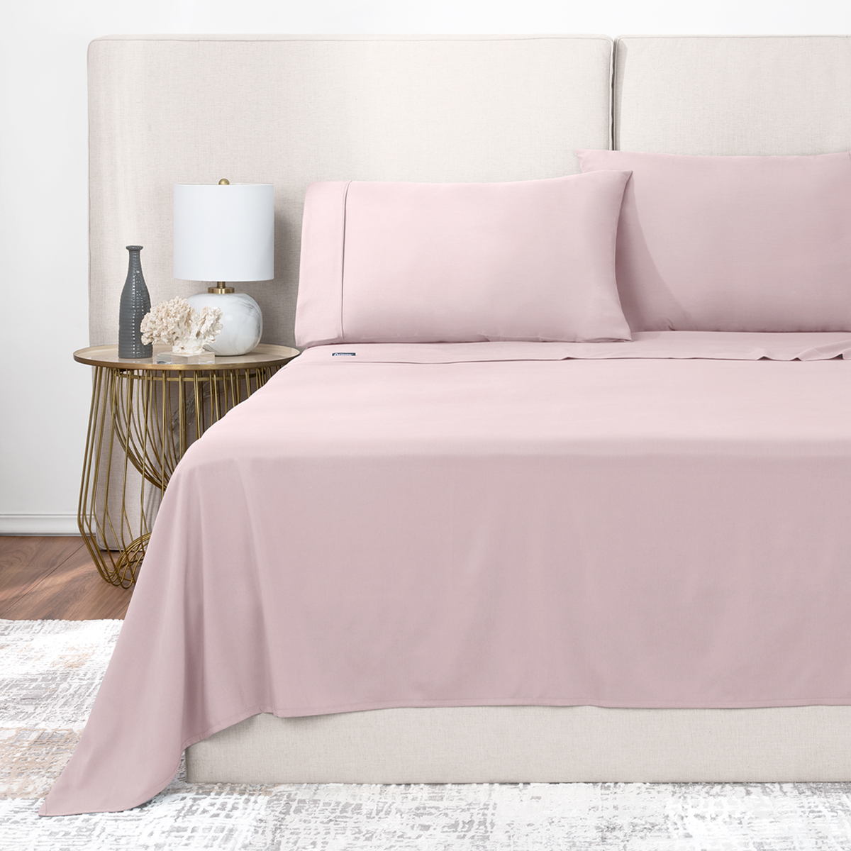 Sábanas Individual De Bambú / Bamboo Ultra Suaves Y Frescas Rosa ESQUIMAL.