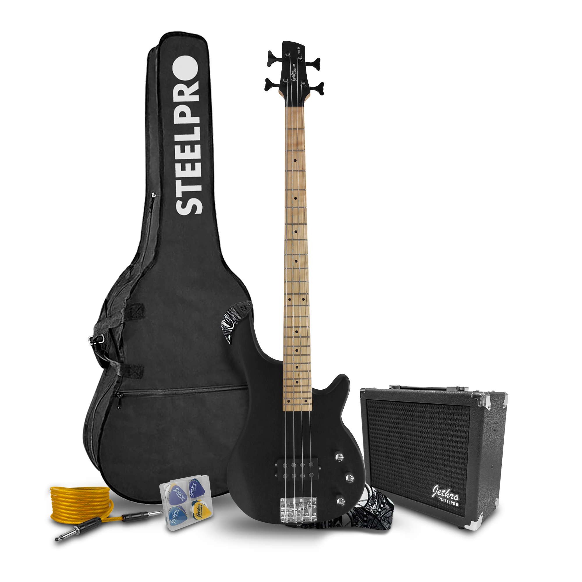 Paquete Bajo Electrico Jethro Series By Steelpro 503-sk
