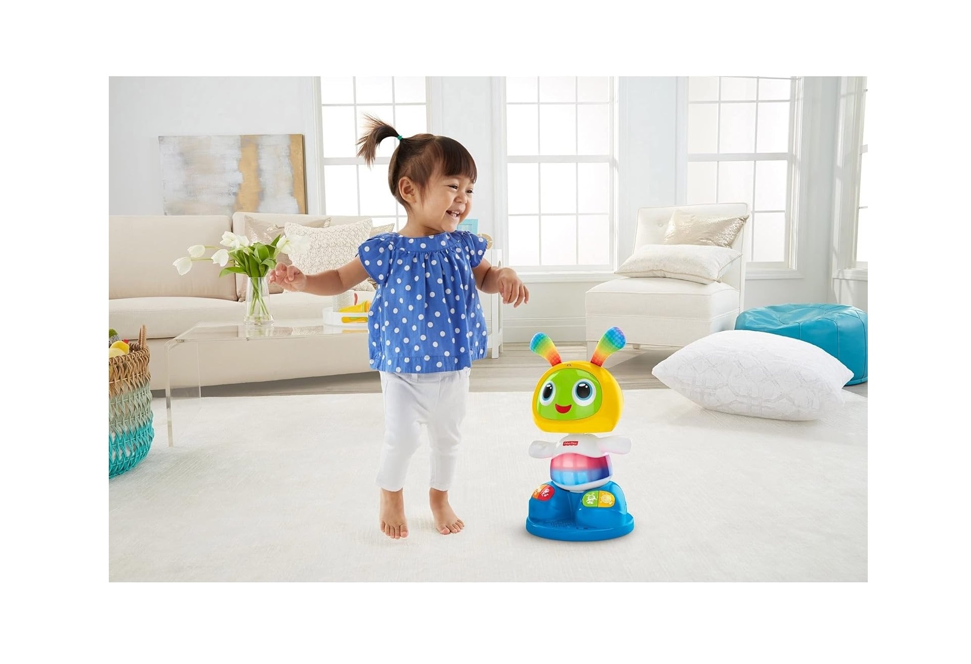 Fisher Price Bi Bot 360 Baila, Muevete y Aprende Más de 120 Canciones de Aprendizaje