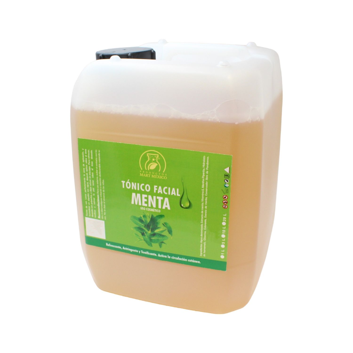 Tónico Facial Hidratante De Menta 5 litros