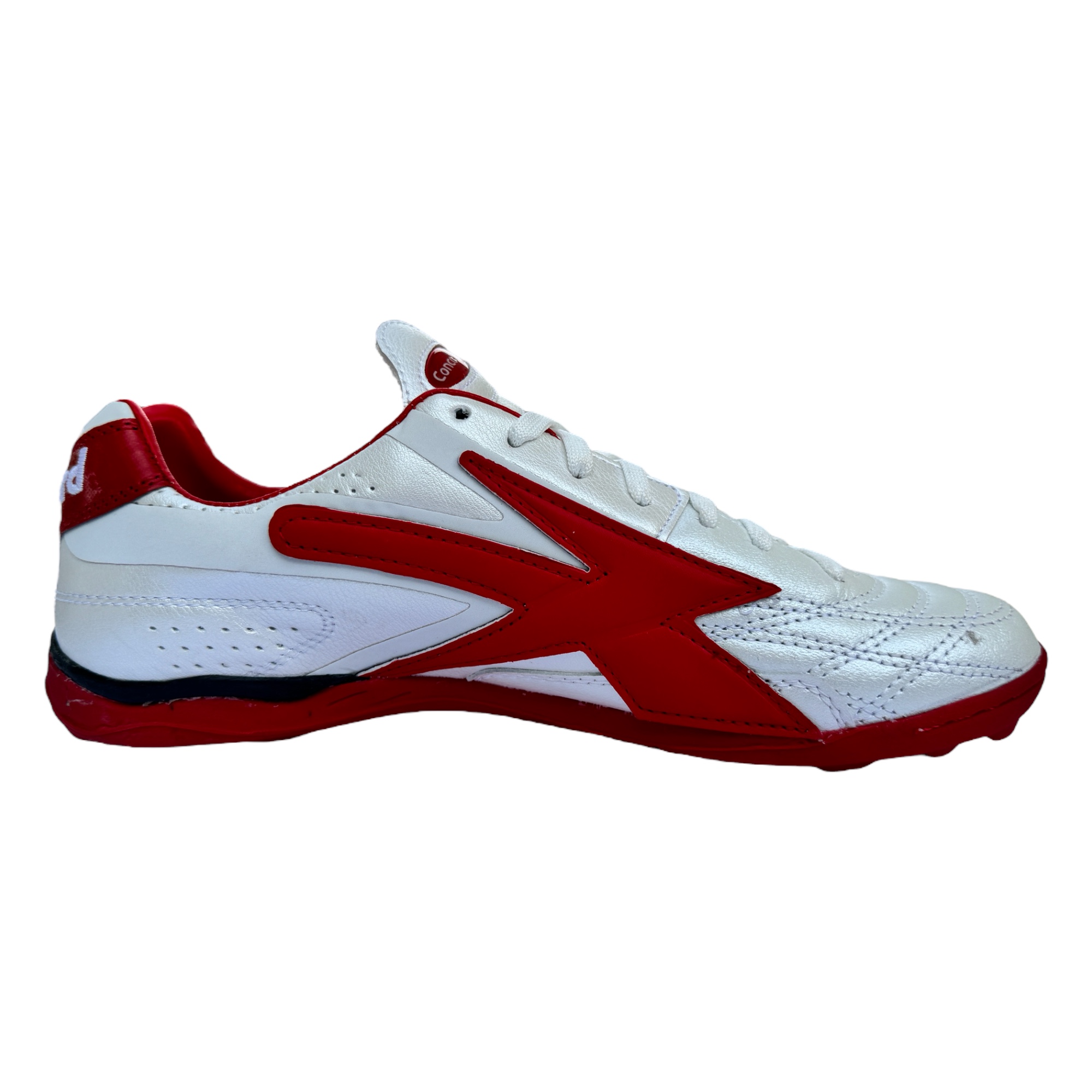 Tenis Concord Futbol Rápido Turf De Piel Blanco/Rojo S160qr.