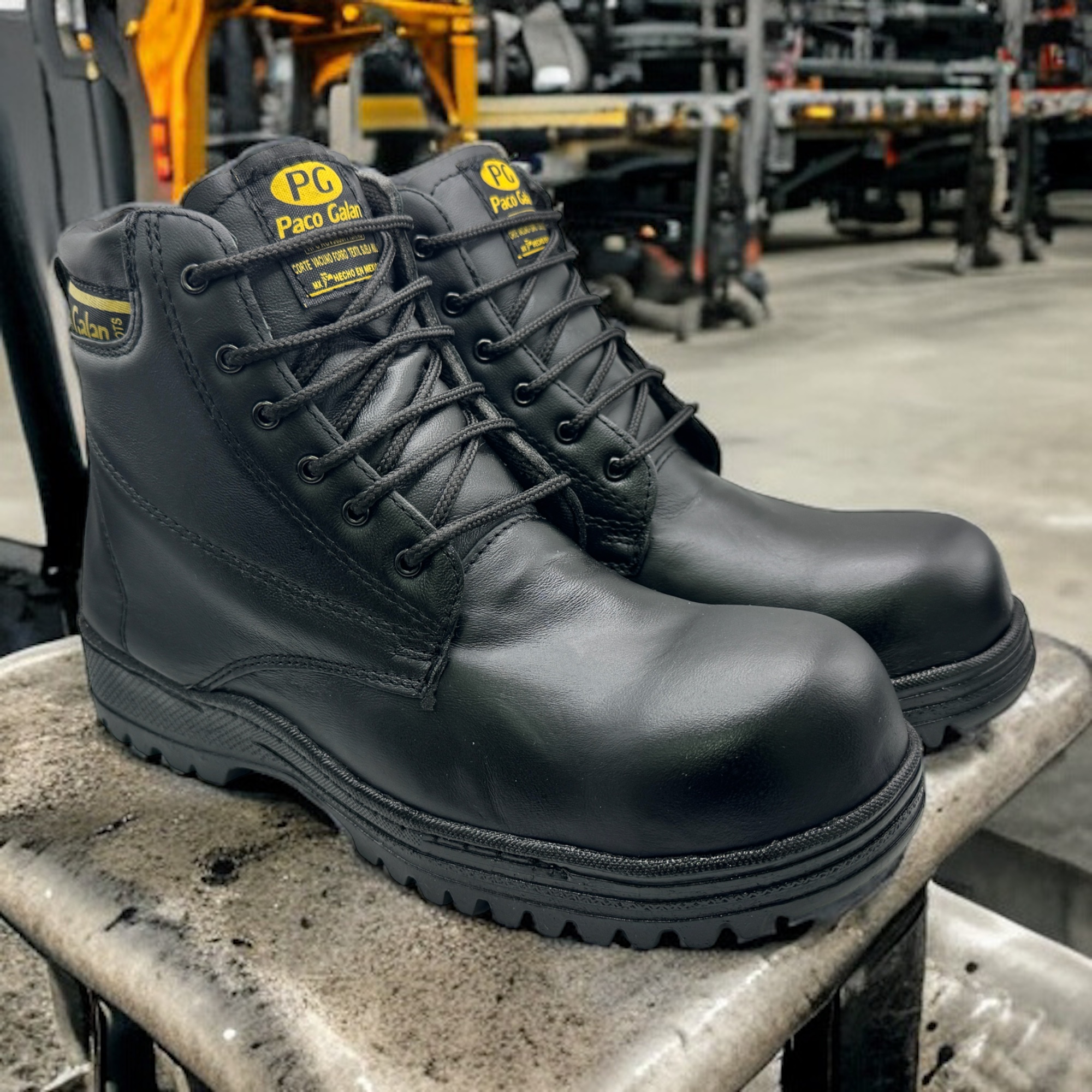 Botas Industriales Paco Galán 777 Negro Sin Casquillo.