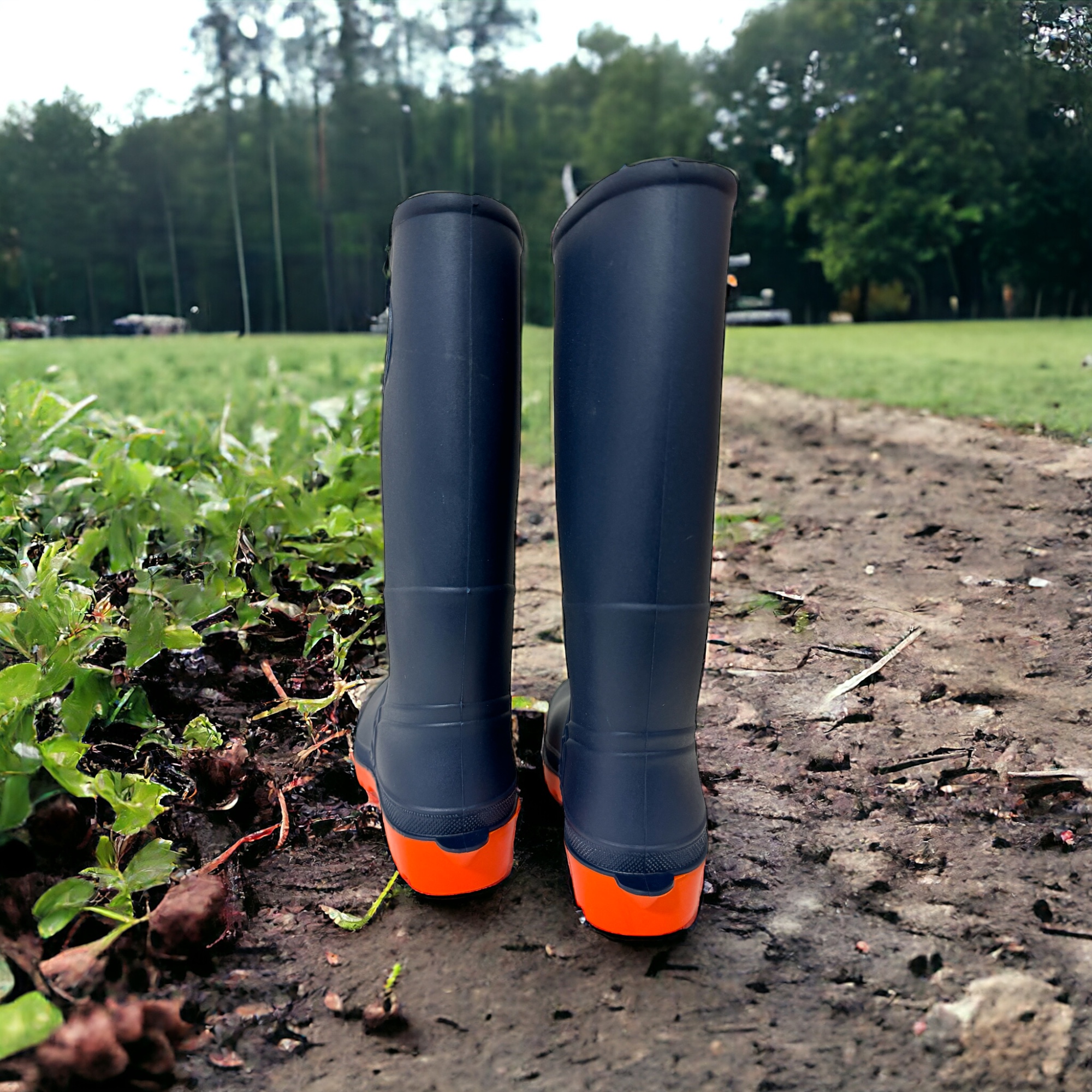 Botas De Lluvia Pvc Duramil Trueno Edición Especial Marino.