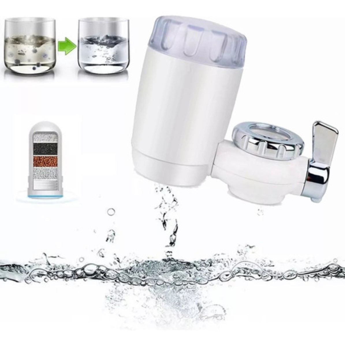 Purificador De Agua Filtro Integrado Hogar Filtro Roscado blanco