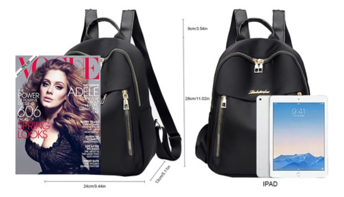 Mochila Para Mujer Moda Impermeable aZUL MARINO