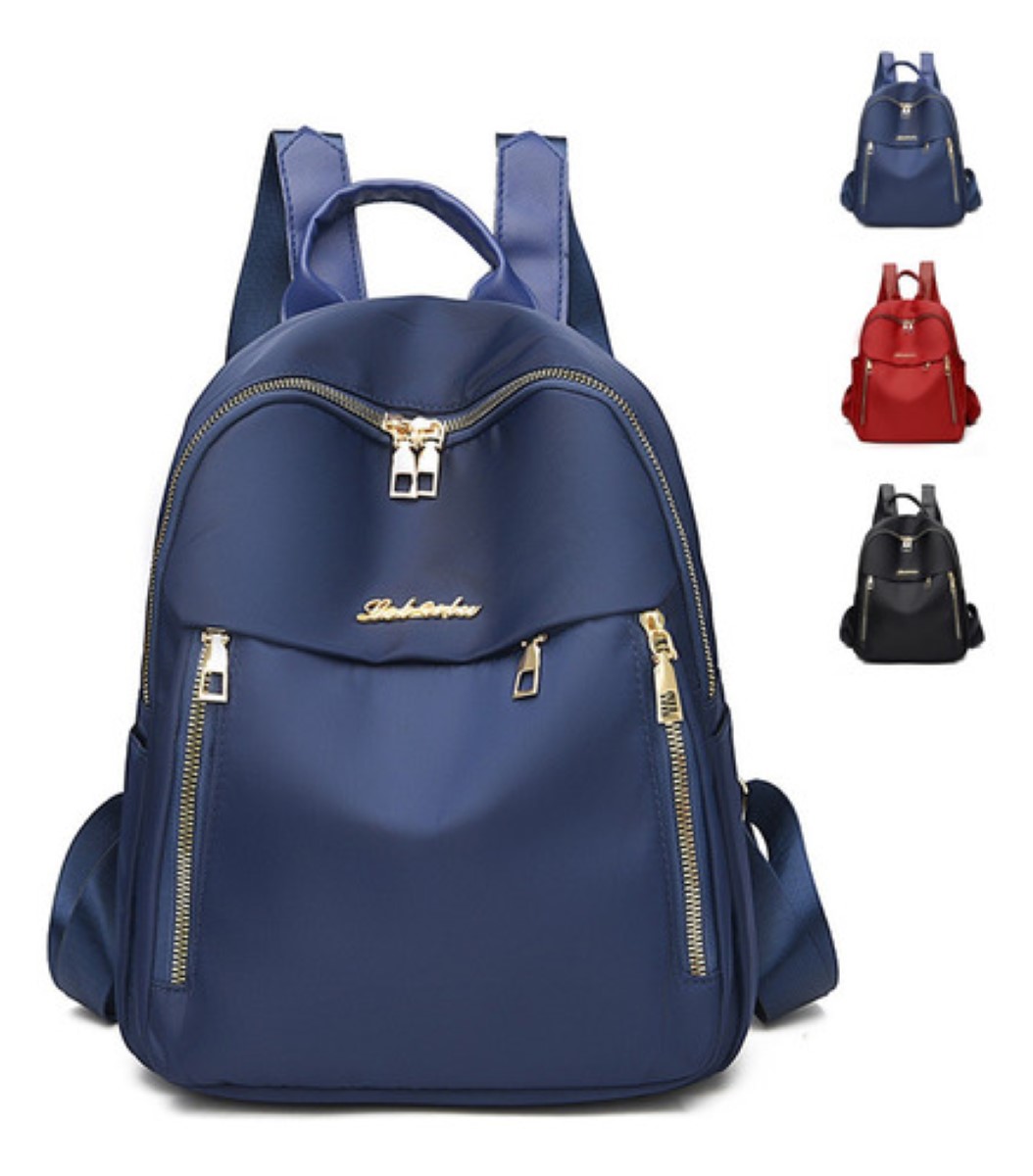 Mochila Para Mujer Moda Impermeable aZUL MARINO