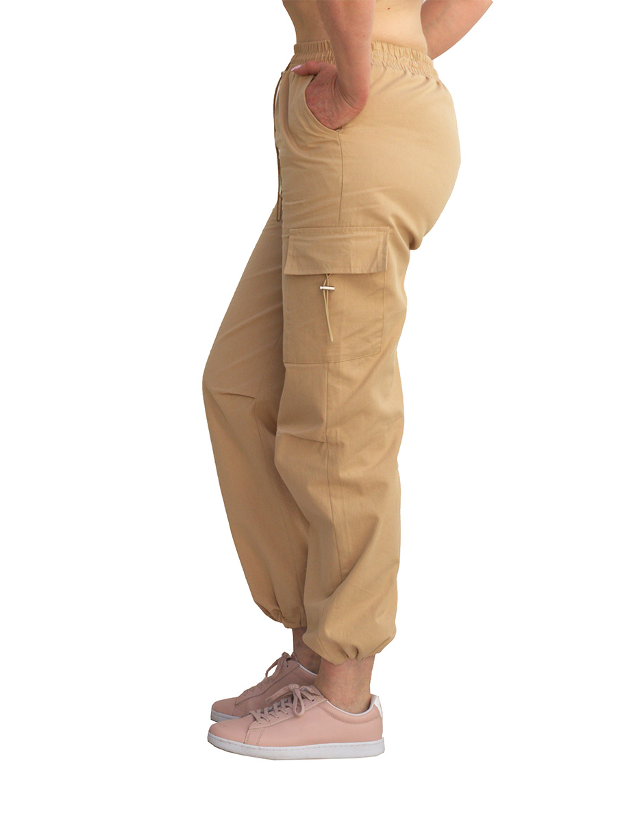 Pantalón jogger cargo Dulce & Candy de gabardina para mujer.