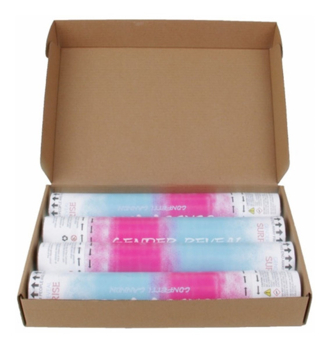 2 Azul Y 2 Rosado Revelación Género Bebé Niño Y Niña Confeti