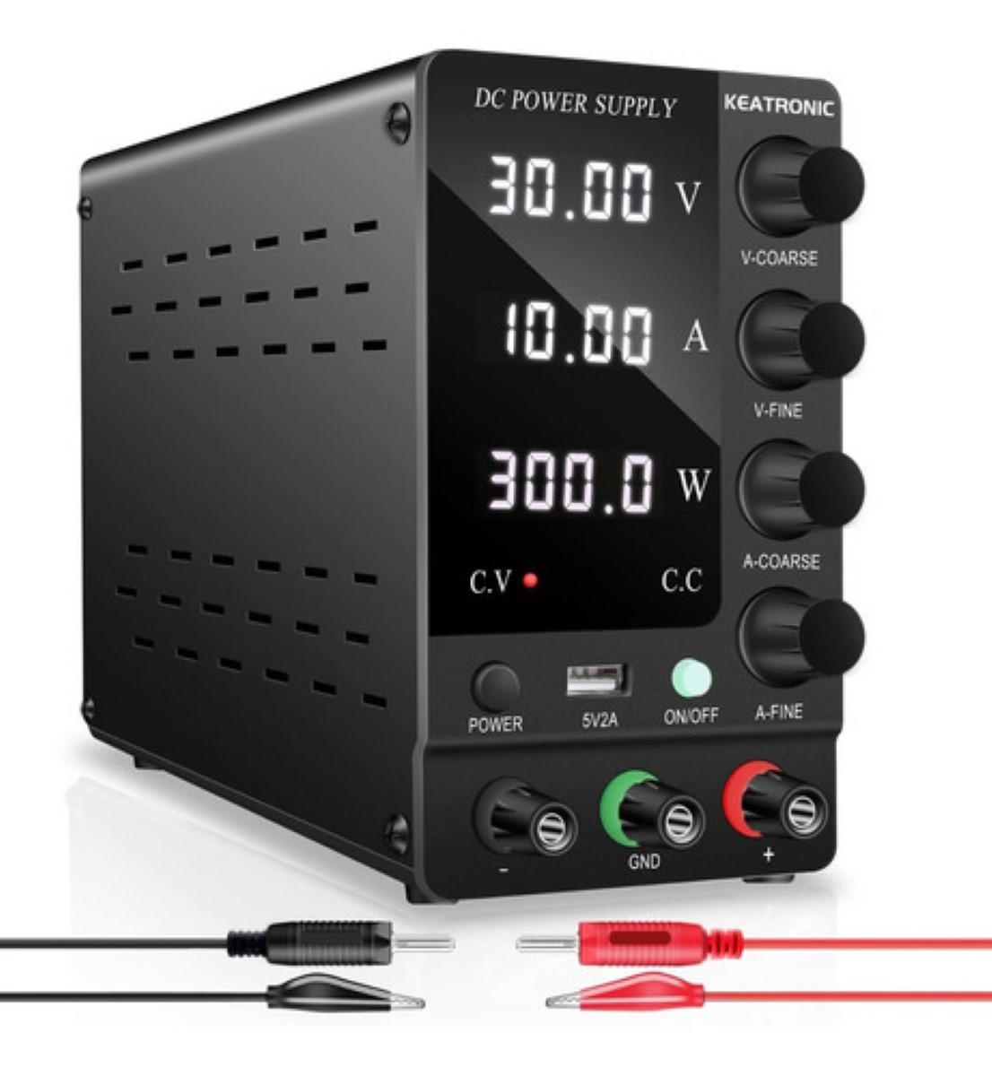 Fuente De Alimentación Regulable Laboratorio negro