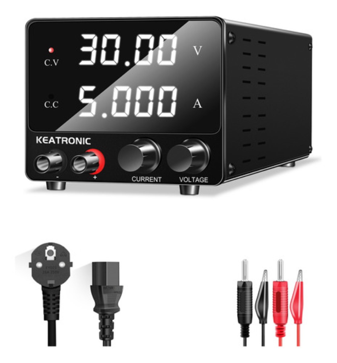 30v/5a Fuente Alimentación Regulable Laboratorio negro