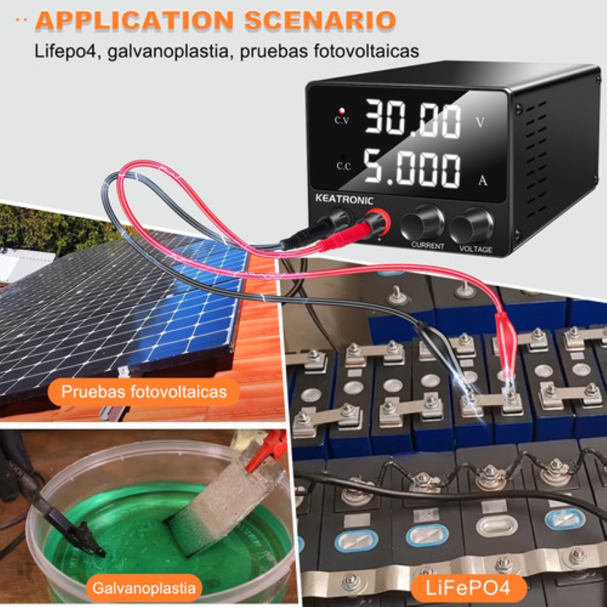 30v/5a Fuente Alimentación Regulable Laboratorio negro