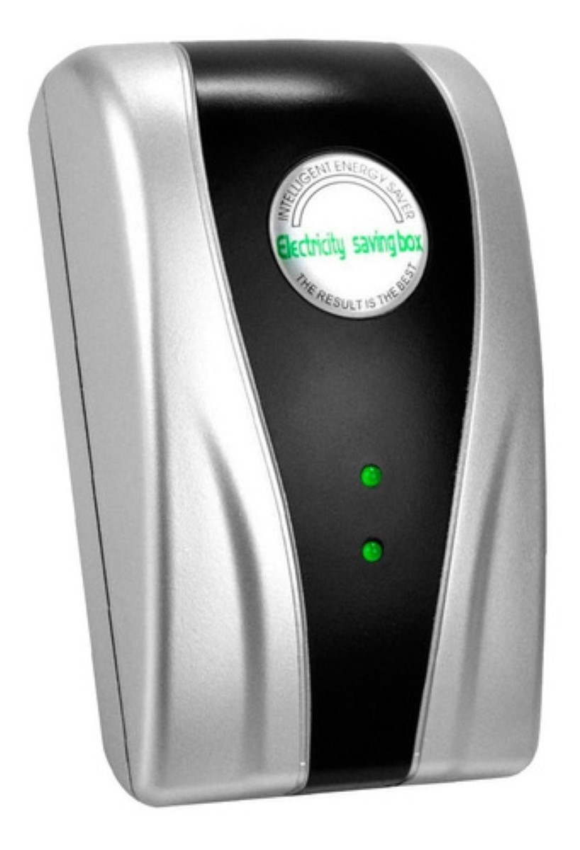 Ahorrador De Electricidad Luz Energía Ahorra Hasta Un 40% Gris/Negro