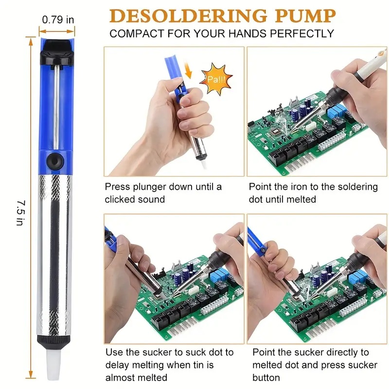 Kit De Soldador Eléctrico C/herramientas, Puntas, Multímetro Locsee