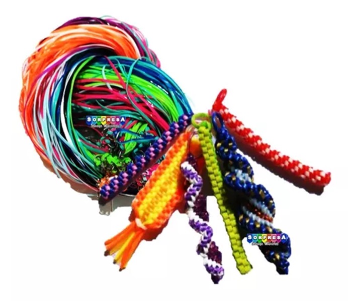 20 pzs De Hilo de Plastico para Hacer Pulseras
