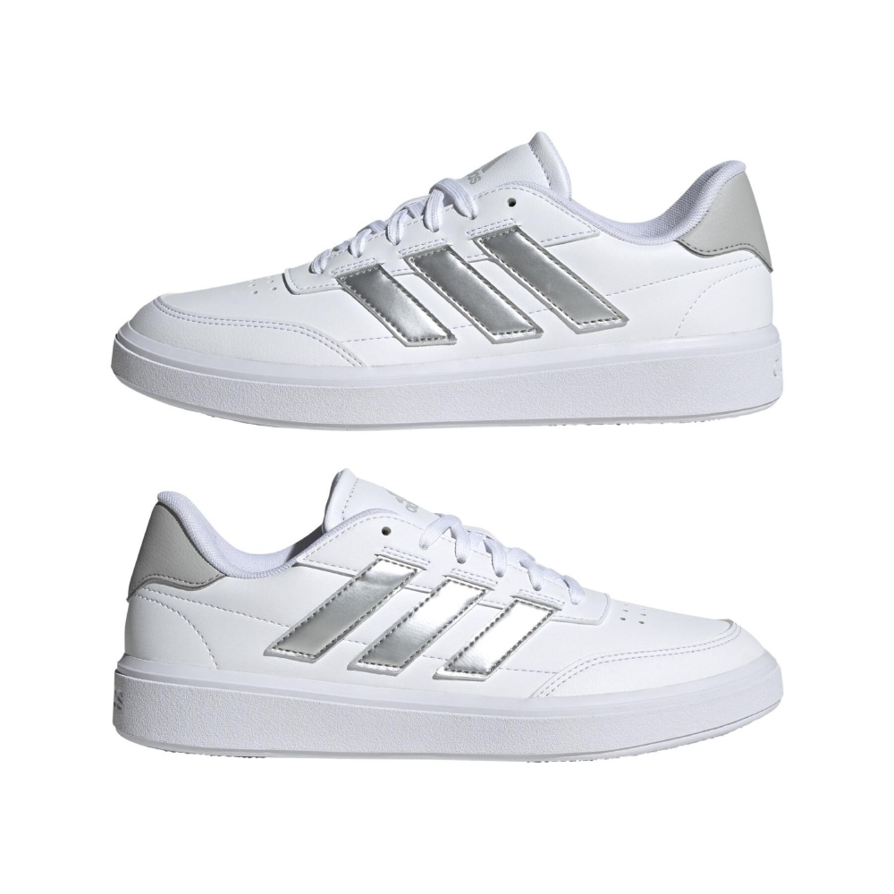 Tenis Adidas Court Block Blanco/Plata IF6465 Mujer .