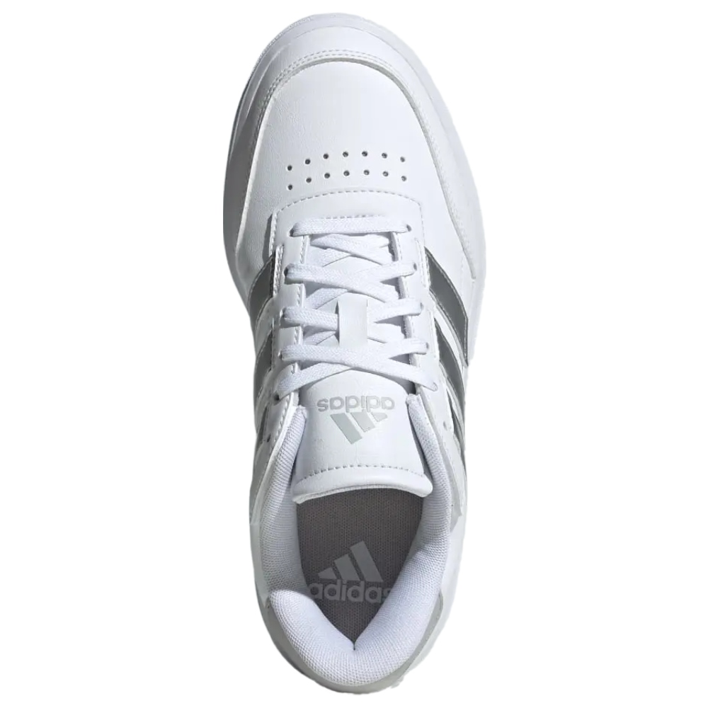 Tenis Adidas Court Block Blanco/Plata IF6465 Mujer .