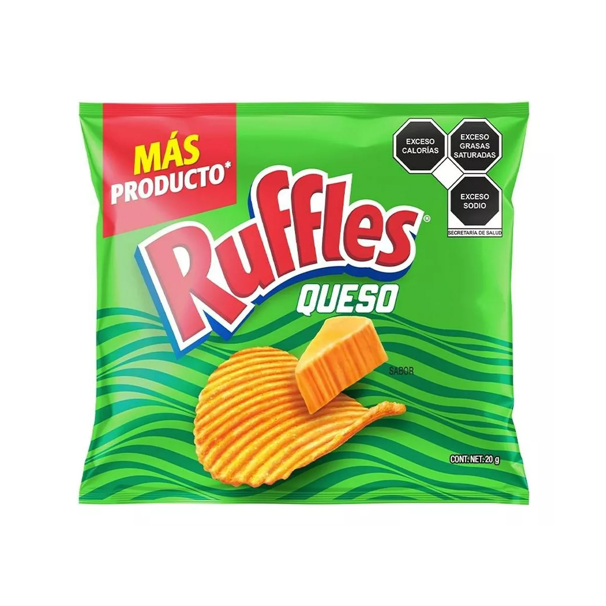 Papas Ruffles 18 Piezas de 20 gramos c/u