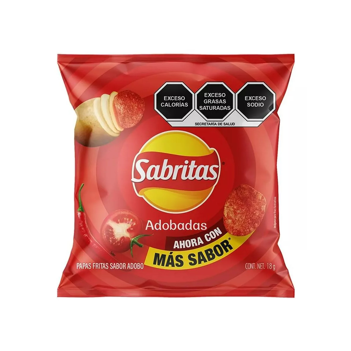 Sabritas Adobadas 12 Piezas de 18 gramos c/u