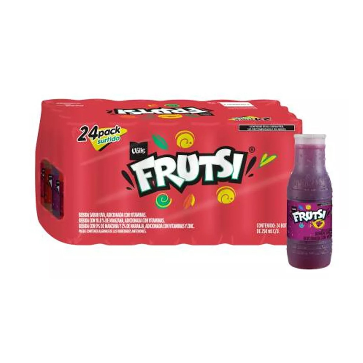 Frutsi Sabores Surtidos - Pack con 24 Piezas de 250 ml c/u