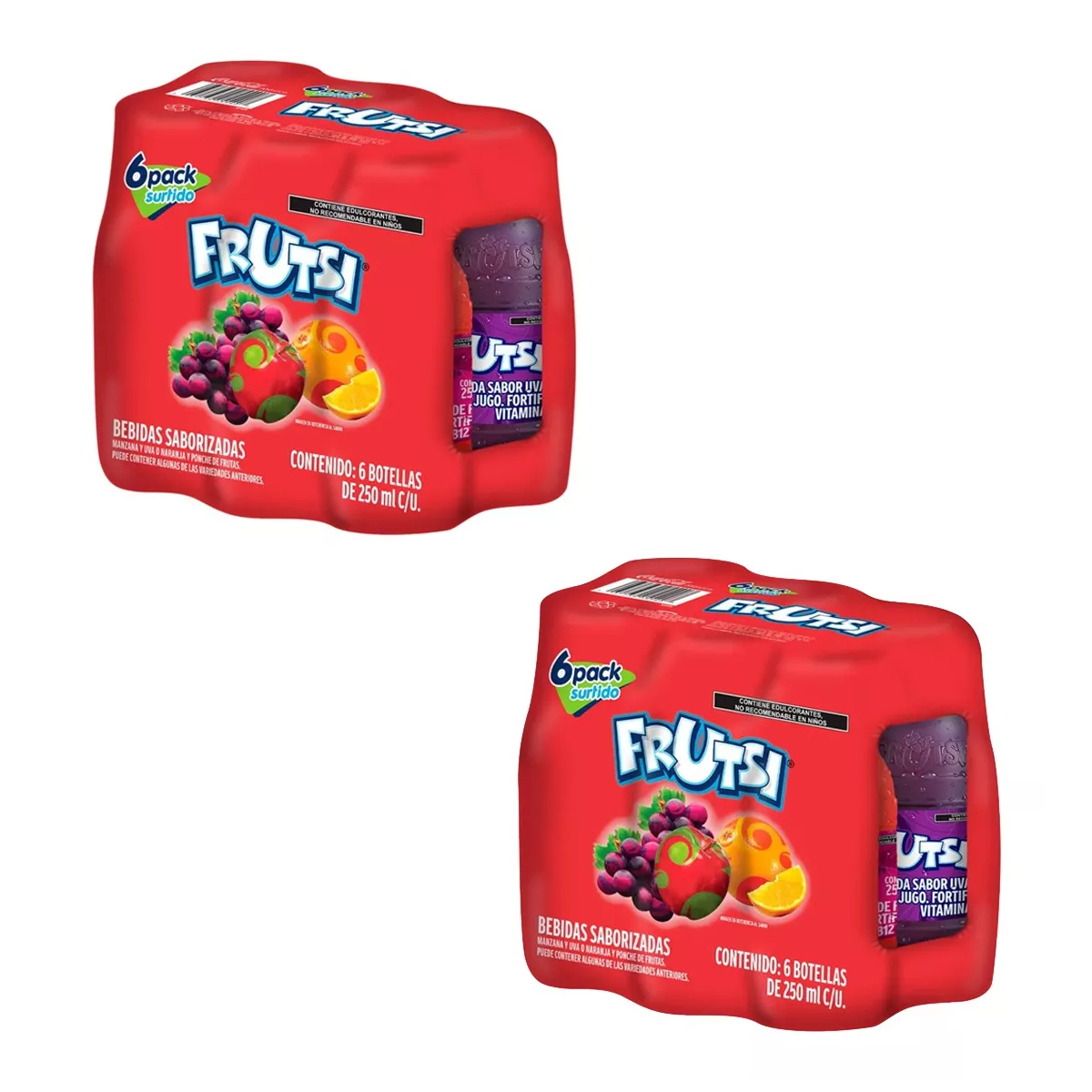 Frutsi Sabores Surtidos - Pack con 12 Piezas de 250 ml c/u