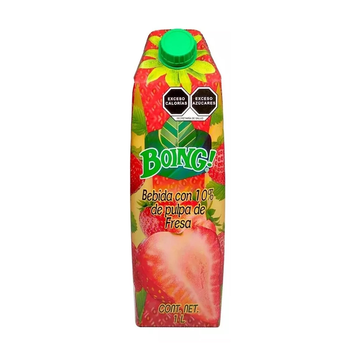 Bebida Boing 1 Litro Sabor Fresa - 6 Piezas