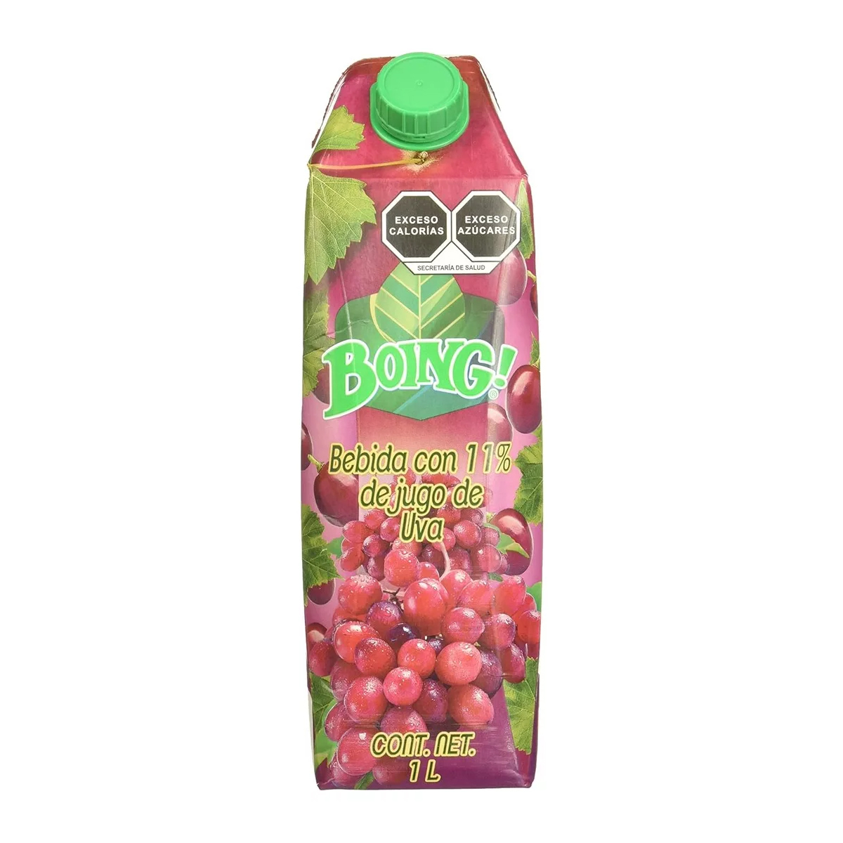 Bebida Boing 1 Litro Sabor Uva - 12 Piezas