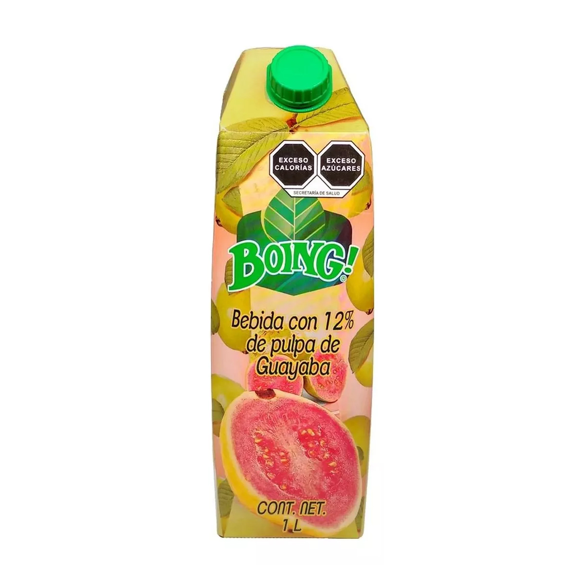 Bebida Boing 1 Litro Sabor Guayaba - 12 Piezas