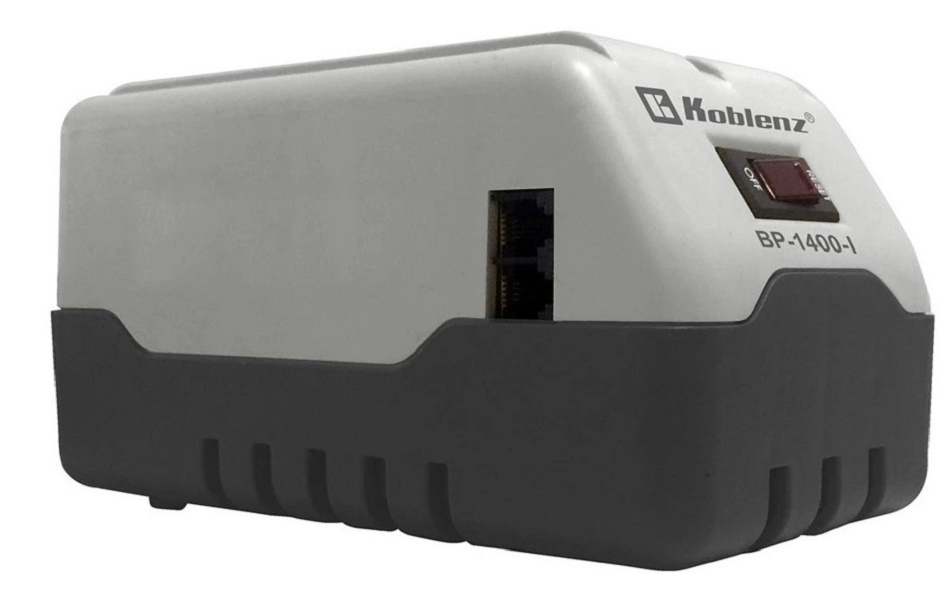 Regulador De Voltaje Koblenz BP-1400-I 8 Contactos Entrada para Teléfono 1400VA / 800W