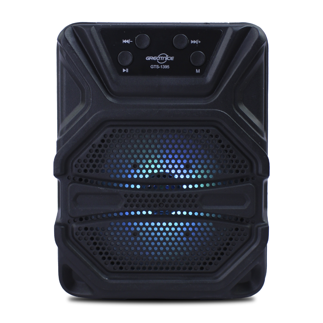 Bocina De 4 Pulgas Bluetooth Con Luz Led Gts-1395