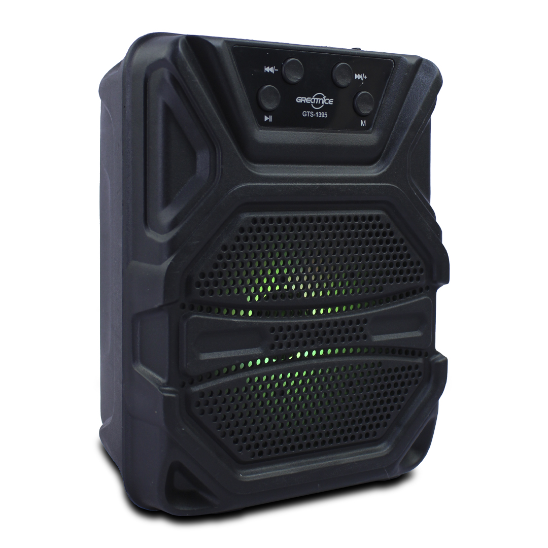 Bocina De 4 Pulgas Bluetooth Con Luz Led Gts-1395