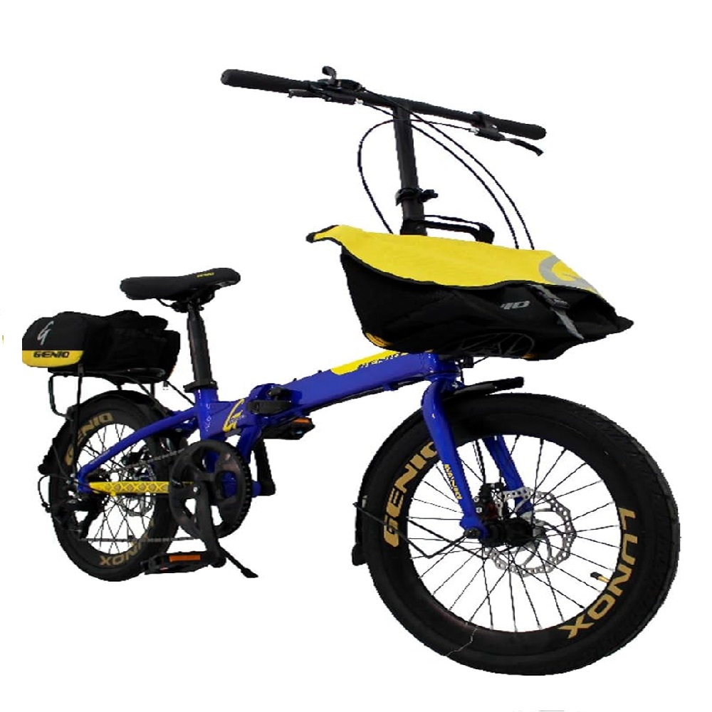 Bicicleta Genio Plegable Aluminio Con Frenos De Disco R20