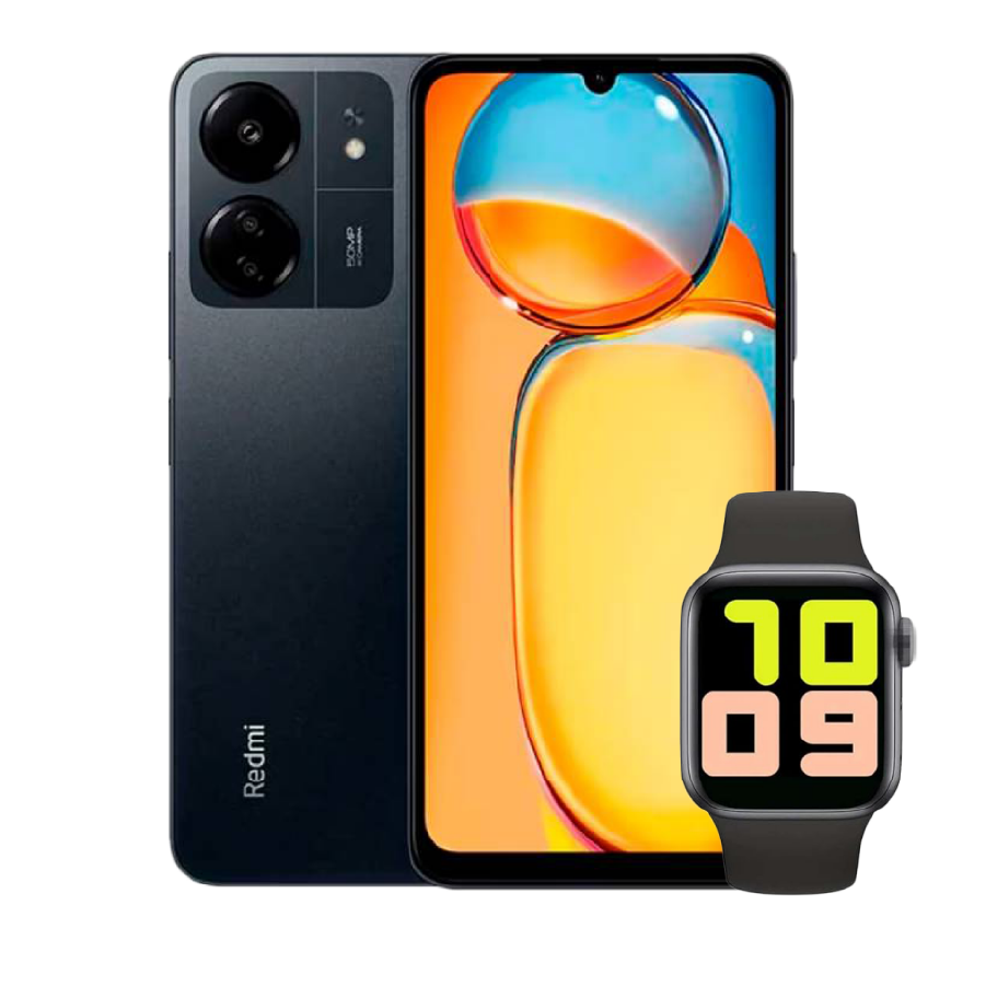 Xiaomi Redmi 13C 6/128GB Negro+ Smartwatch T500