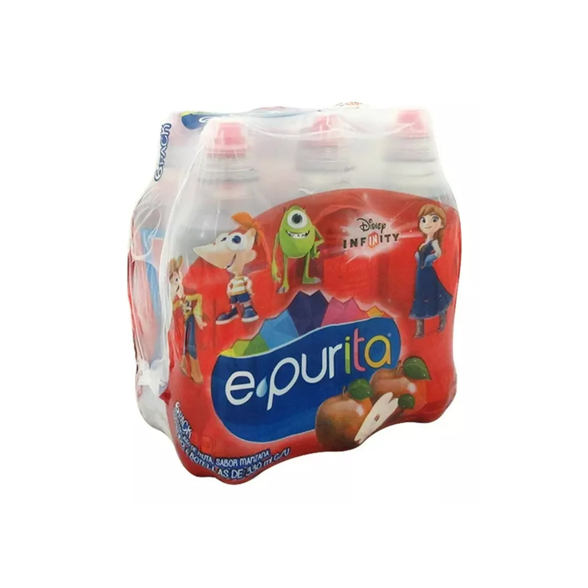 Epurita Agua Con Jugo Manzana - 6 Piezas