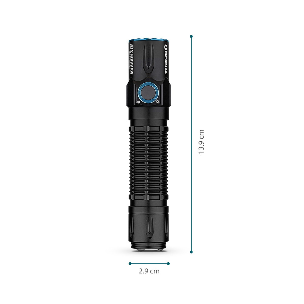 Linterna de Mano Recargable WARRIOR 3S Negra Olight