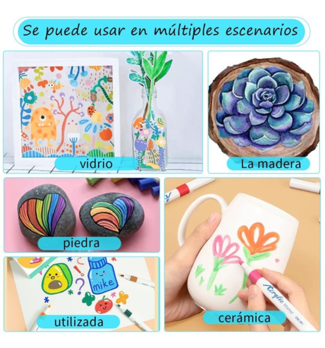 Juego De Marcadores De Pintura Acrílica De 60 Colores 