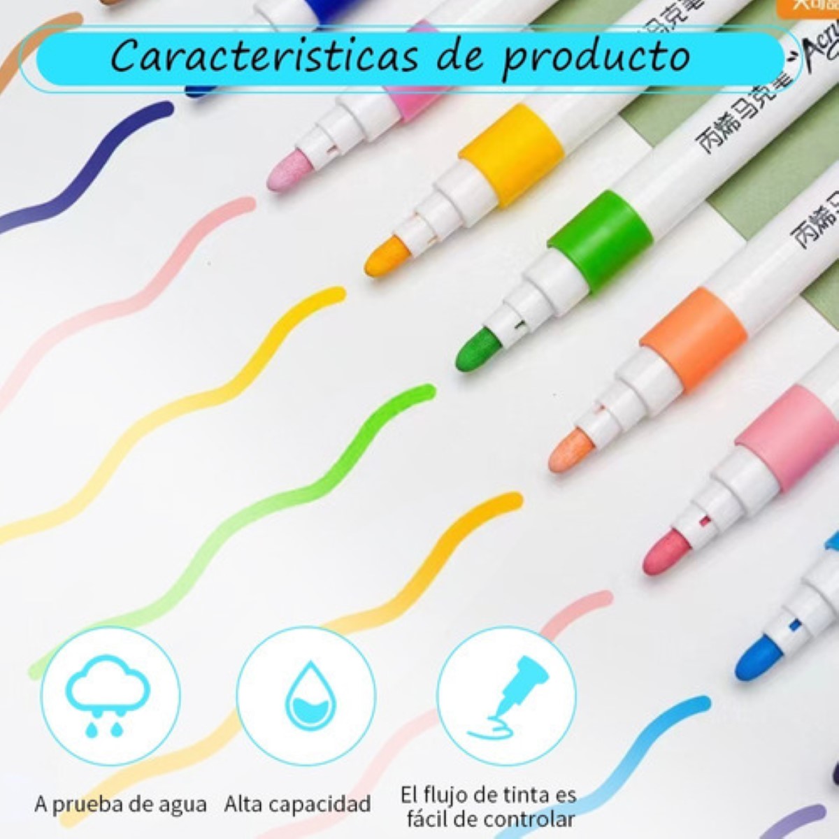 Juego De Marcadores De Pintura Acrílica De 60 Colores 