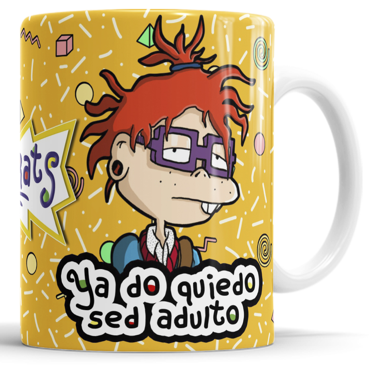 Set de 4 Tazas de ya do quiero ser adulto rugrats carlitos