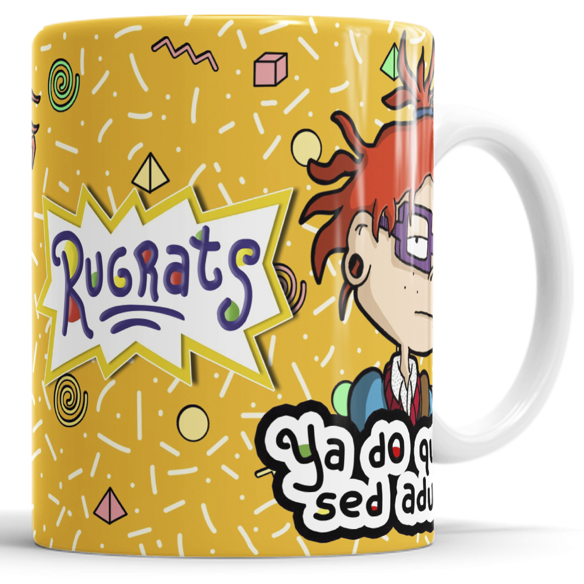 Set de 4 Tazas de ya do quiero ser adulto rugrats carlitos